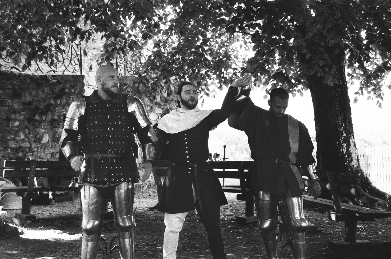 a group of men in armor