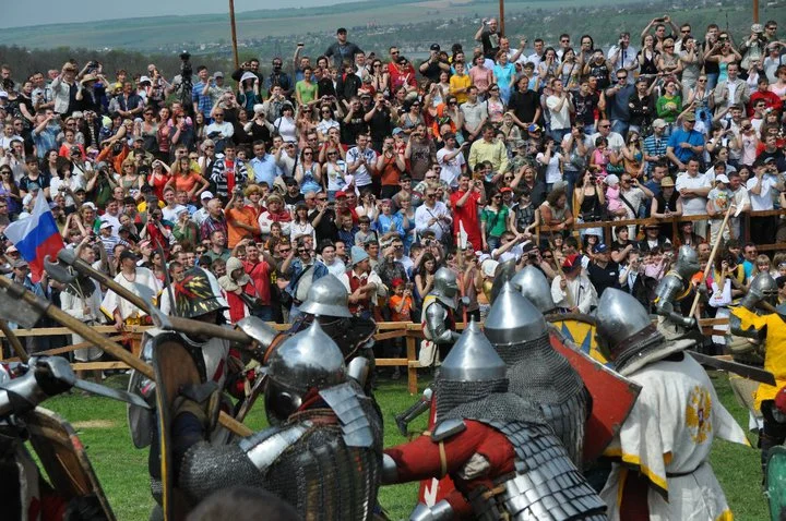 a group of people in armor