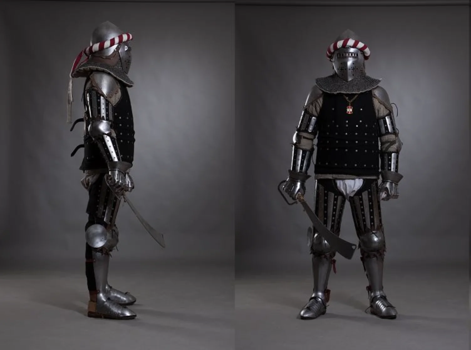 a man in armor with a sword
