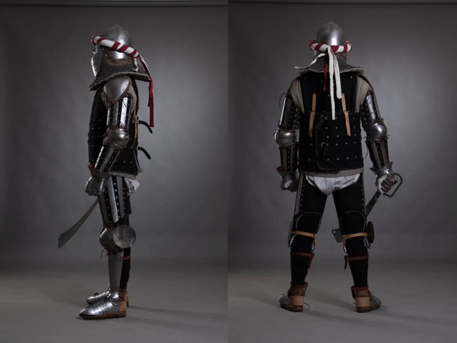 a man in armor with a sword